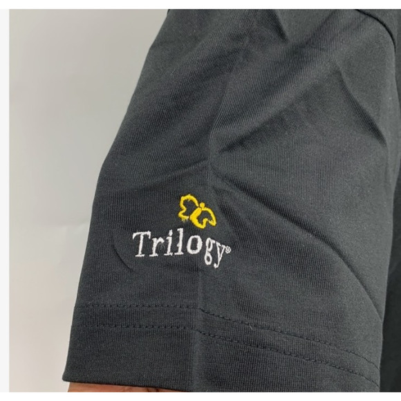 Travis Mathew Polo Shirt Women XL Extra Large Black Pima Cotton Blend Golf *LOGO - Picture 4 of 13